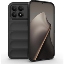 M.TK Moveteck Xiaomi Poco F8 Pro Kılıf Kamera Korumalı Kabartmalı Yumuşak Renkli Silikon Kapak Mat Hisli Içi Kadife Süet Kapak