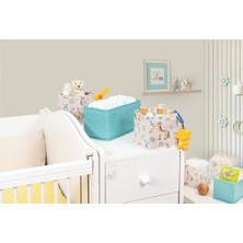 No 35 Moda Baby 3'lü Kullanışlı Çekmece Düzenleyici Çok Amaçlı Organizer Kutu (Yeşil)