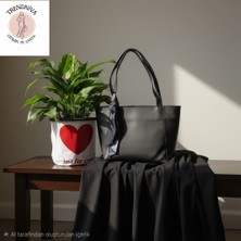 Trendniva Fular Detaylı El ve Omuz Çantası