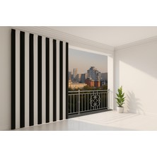 Taç Su Geçirmez Balkon Perdesi – Kornişli & Bağcıklı Branda En×boy Balkon Branda Perde