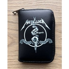 Metallica Baskılı Siyah Cüzdan