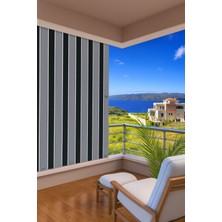 Taç Su Geçirmez Balkon Perdesi – Kornişli & Bağcıklı Branda En×boy Balkon Branda Perde