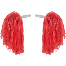 FRY 1 Çift ( 2 Adet ) Kırmızı Renk 23 Nisan Gösteri Ponponu (5358)