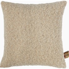 The House Of Lyria Capriccio Alpaka ve Pamuk Dokulu, Italyan Tasarımı Kırlent Bej