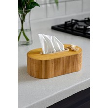 Dorsa Bambu Peçetelik Dekoratif Oval