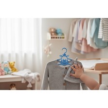 3D Tasarım Sevimli Inek Tasarımlı Çocuk Askısı (4lü) Mavi