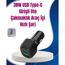 Nirvado Shop Power Delivery Destekli 38W Araç Tipi Hızlı Şarj Cihazı