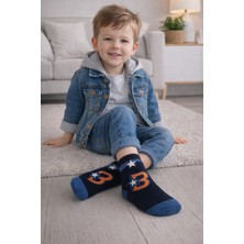 Gigi Giyim Üç Baskılı Havlu Erkek Çocuk Soket Çorap