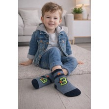 Gigi Giyim Üç Baskılı Havlu Erkek Çocuk Soket Çorap