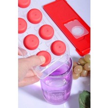 Elma Shop Kapaklı Buz Kalıbı Yapışmaz - Bas Parmak Kolay Çıkar