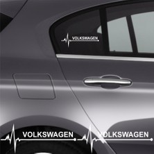 Beta Moda Hub Volkswagen Amarok Için Uyumlu Aksesuar Oto Ritim Sticker 2 Adet 20*9 cm