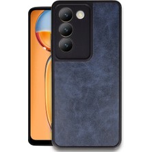 Hayat Store Vivo V30 Lite 4g Kılıf Aras Deri Kapak - Lacivert