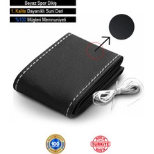 Beta Moda Hub Peugeot Deri Direksiyon Kılıfı, Dikmeli Beyaz Spor Dikiş