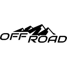 Beta Moda Hub Karlı Tepe Dağ Off Road Oto Sticker Siyah 20*5,5 cm