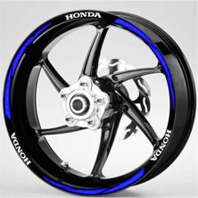 Beta Moda Hub Motosiklet Jant Şeridi Honda Mavi Sağ-Sol/ön-Arka