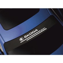 Beta Moda Hub Skoda Için Uyumlu Aksesuar Oto Ön Cam Oto Sticker Karbon