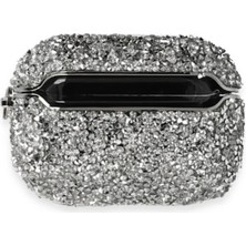 Hayat Store Airpods Pro (1.nesil) Mira Taşlı Kılıf - Gümüş