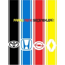 Beta Moda Hub Opel Astraj Için Uyumlu Aksesuar Oto Kaput Şerit Sticker