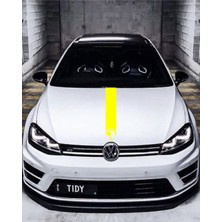 Beta Moda Hub Oto Kaput Şerit Sticker Kurt ve Ay Yıldız Tasarımlı Yeşil 12*60 cm