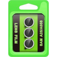 Hayat Store Samsung Galaxy A25 5g Raze Metal Kamera Lens - Gümüş