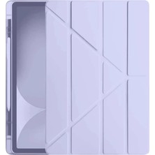 Hayat Store Ipad Pro 11 (2024) Kılıf Kalemlikli Hugo Tablet Kılıfı - Lila