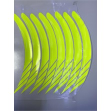 Beta Moda Hub Motosiklet Jant Şeridi Pulsar Motosiklet Jant Şeridi Neon Yeşil Sağ-Sol/ön-Arka