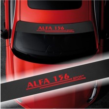 Beta Moda Hub Alfa Romeo 156 Için Uyumlu Aksesuar Oto Ön Cam Oto Sticker Karbon