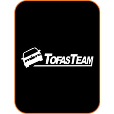 Beta Moda Hub Tofaş Oto Sticker Beyaz 40*10 cm