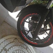 Beta Moda Hub Motosiklet Jant Şeridi Xmax Jant Şerit Sağ-Sol/ön-Arkasticker Etiket Modeli