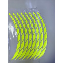 Beta Moda Hub Motosiklet Jant Şeridi Kesik Neon (Florasan) Sağ-Sol/ön-Arka