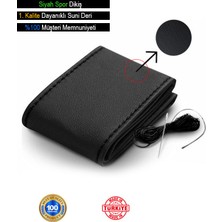 Beta Moda Hub Alfa Romeo 166 Deri Direksiyon Kılıfı, Dikmeli Siyah Spor Dikiş