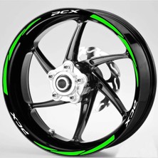 Beta Moda Hub Motosiklet Jant Şeridi Yeşil Reflektifli Pcx Yazılı Sağ-Sol/ön-Arka Sağ-Sol/ön-Arka
