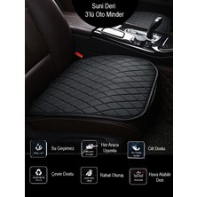 Beta Moda Hub Lincoln Navigator 5 Kişi Ön ve Arka Takım Koltuk Minderi Siyah Deri Siyah Dikis