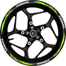 Beta Moda Hub Yamaha Beyaz Yazılı  Neon(Fıstık Yeşili) Pençe Şeritli