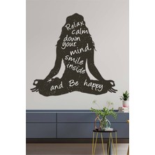 Beta Moda Hub Duvar Stickerı - Yoga Meditasyon Dekoratif Stickerı - Genç Odası Için Duvar Stickerı