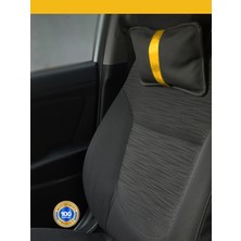 Beta Moda Hub Chevrolet Spark Oto Koltuk Boyun Yastığı Sarı Şerit 2 Adet