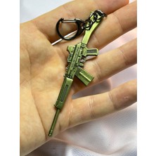 Tommy Gun Pubg Yeşil Renk Metal Anahtarlık