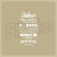 Beta Moda Hub Oto Arka Cam Sticker Model 27 Beyaz 20*35 cm