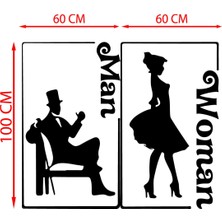 Beta Moda Hub Man-Women Tuvalet-Wc Kapı Sticker