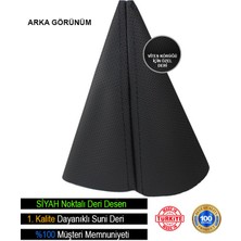 Beta Moda Hub Nissan Almera Siyah Nokta Desenli Deri Spor Dikiş Vites Körüğü