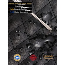 Beta Moda Hub Citroen Berlingo Deri Oto Kolçak Kılıfı Örtüsü Capitone Süngerli Siyah Nakışlı