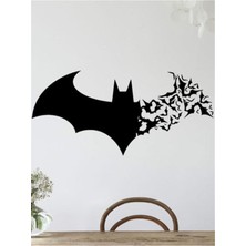 Beta Moda Hub Şık Batman Su Geçirmez Kendinden Yapışkanlı Dekoratif  Duvar Sticker