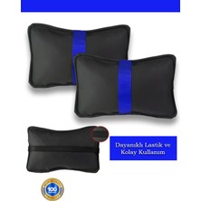Beta Moda Hub Daihatsu Sirion Oto Koltuk Boyun Yastığı Mavi Şerit 2 Adet