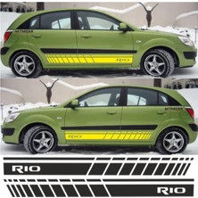 Beta Moda Hub Kia Rio Için Uyumlu Aksesuar Oto Yan Şerit Sticker
