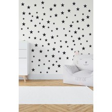 Beta Moda Hub Bebek ve Çocuk Odası Dekoratif Yıldız Sticker Siyah