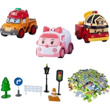 Popüler Sepet Robocar Poli Gogo City Series Oyun Seti