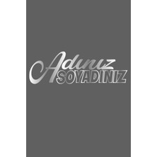 Beta Moda Hub Isteğe Bağlı Özel Isim Soyisim Sticker 40*15 cm