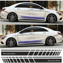 Beta Moda Hub Mercedes Benz Için Uyumlu Aksesuar Oto Yan Şerit Sticker