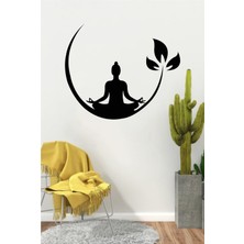 Beta Moda Hub Yoga ve Doğa Köşesi Duvar Sticker Yapıştırma (Su ve Nemden Etkilenmez)