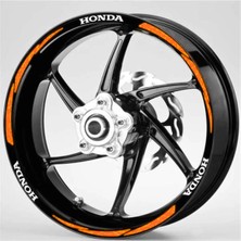 Beta Moda Hub Motosiklet Jant Şeridi Honda Turuncu Sağ-Sol/ön-Arka